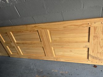2 solid wood doors