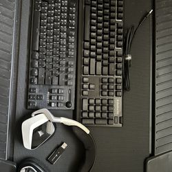 Gaming keyboard And wireless Gaming Headset
