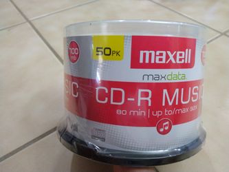 New Factory Sealed Maxell 80min 700MB 32x Music CD-Rs 50 Pack Spindle Consumer Electronics Accessories