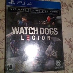 Watch Dogs: Legion PS4 W/ Steel Book Cover
