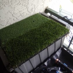 Box With Fake Grass 