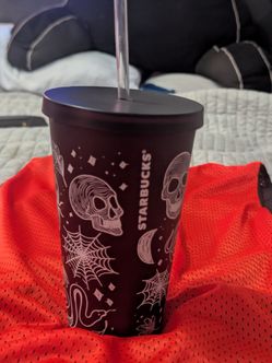 Starbucks Halloween Cold Cup Tumbler with Straw