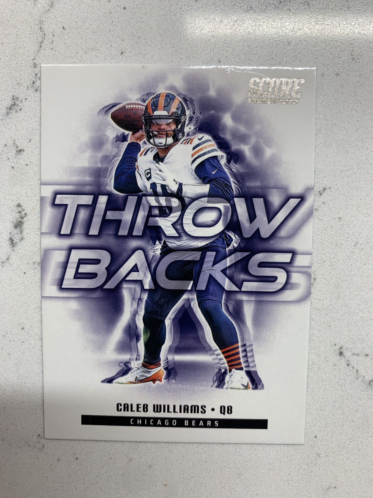 2025 PANINI SCORE CALEB WILLIAMS #6 Chicago Bears