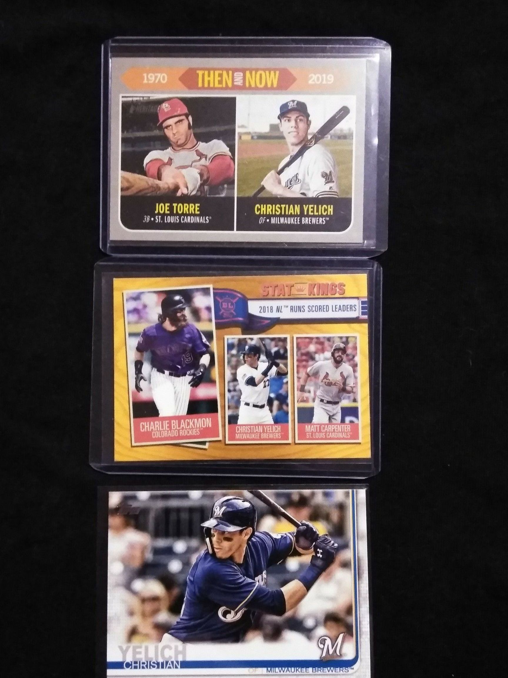 Christian Yelich Baseball Card Collection.