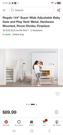 Regalo 144" Super Wide Baby Gate and Play Yard