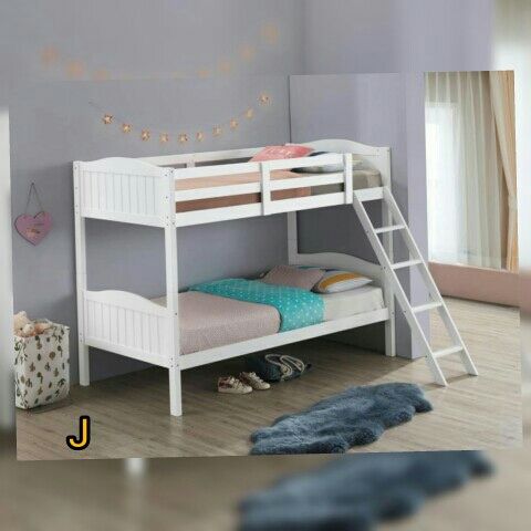 405053WHT TWIN/TWIN BUNK BED $499 COAS