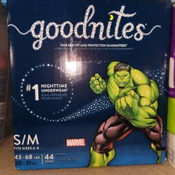Goodnites Diapers Size S/M 44 Ct