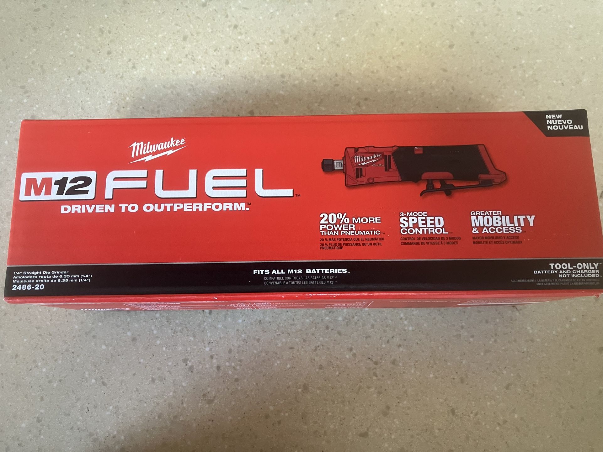 New M12 Fuel Die Grinder
