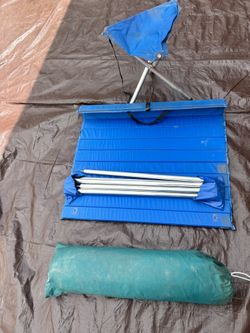 Camping tent, table and chair