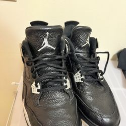 Air Jordan 4 Retro LS "Oreo" - Size 11.5, Mildly Used with Original Box