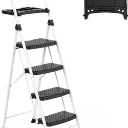 Brand New in box HBtower 4-Step Ladder – 330 lbs Capacity, Folding Step Stool