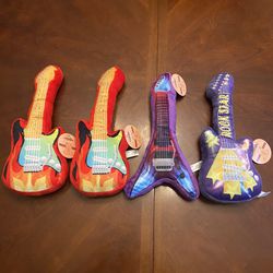 4 Electric Guitar Plushies
