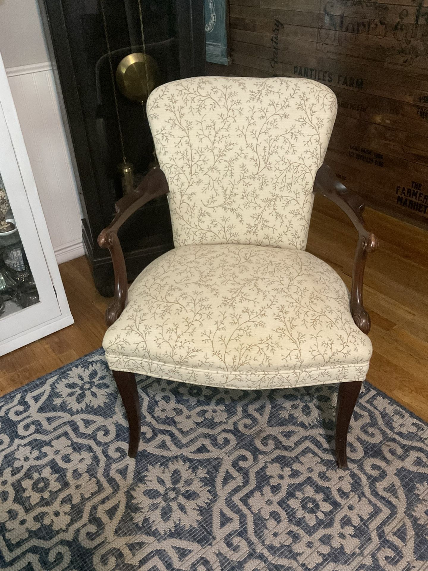 Vintage reupholstered Accent Arm Chair