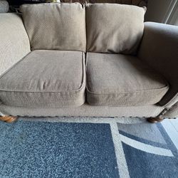 Beige Loveseat 