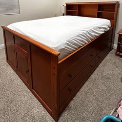 Queen Bed Frame With Storage