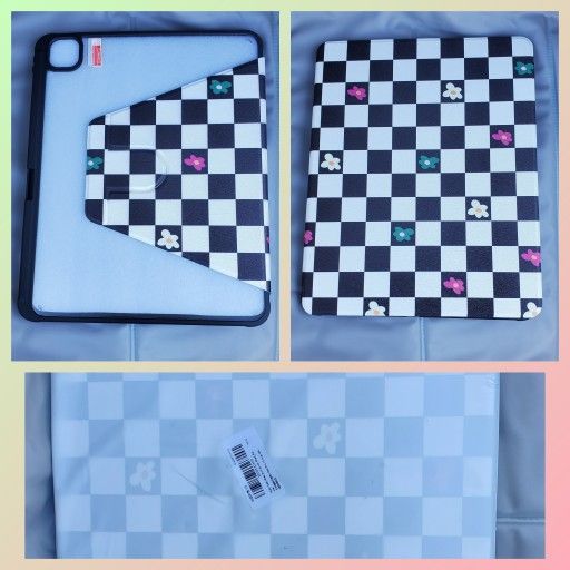 iPad Pro 13 Inch Case M4 2024 - Black Plaid