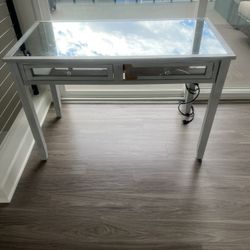 Modern Gray Mirror Desk 