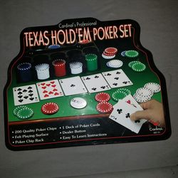 Texas holdem game in a tin