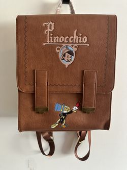 Pinocchio Faux Leather Mini Satchel Backpack
