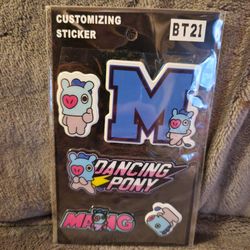 BT21 Mang Puffy Stickers