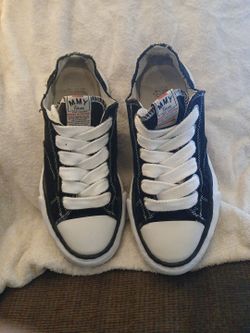 AUTHENTIC MAISON MIHARA YASUHIRO Sneakers  Size 9.5  - 10  (Black)