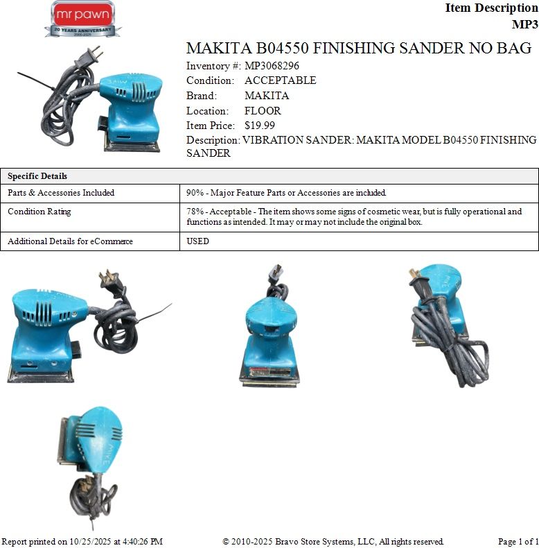 Makita Finishing Sander-MP8296