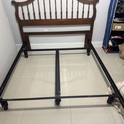 Bed Frame, Spring Box, Mattress 