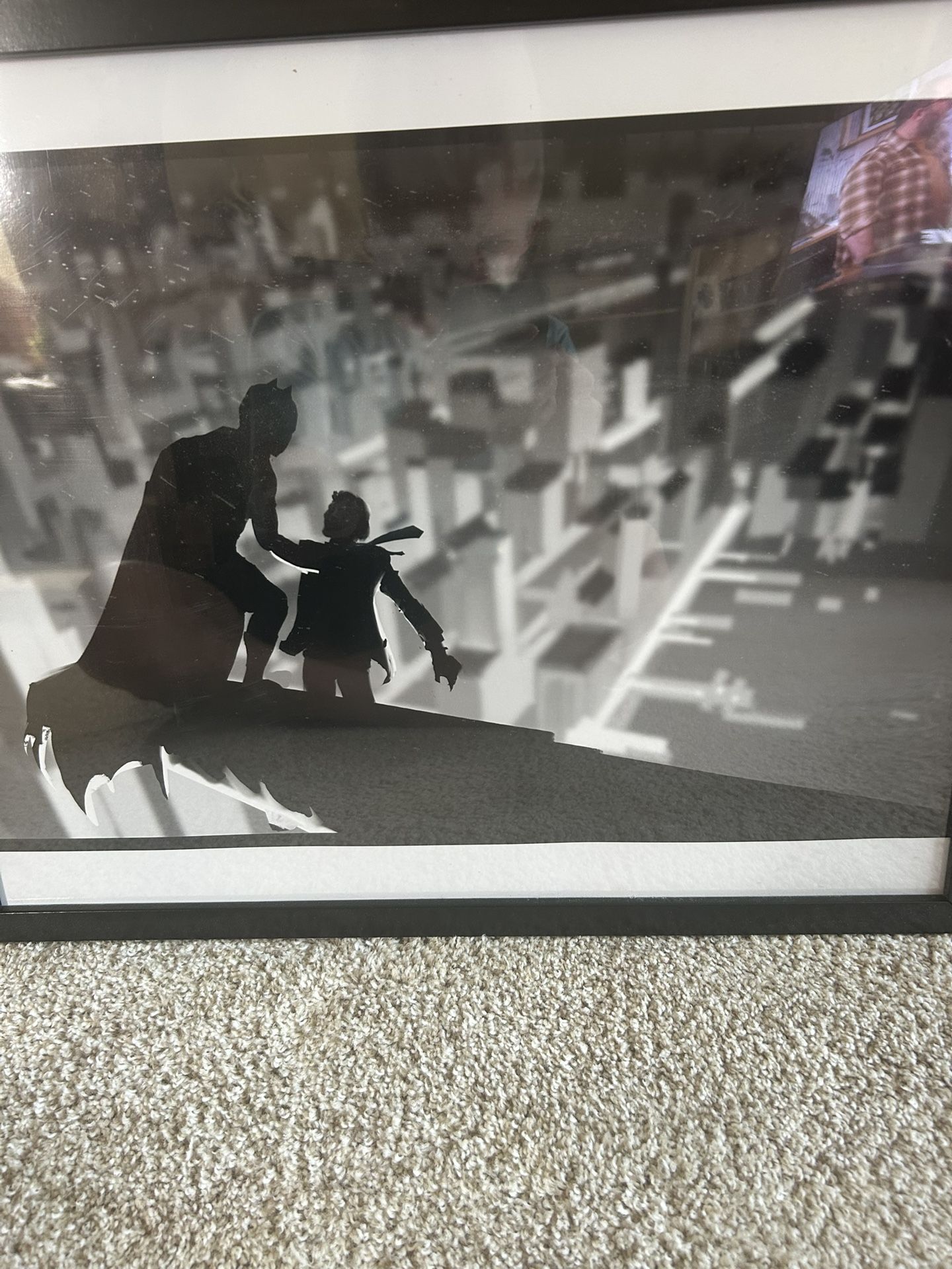 BATMAN FRAMED SILHOUETTE PICTURE 