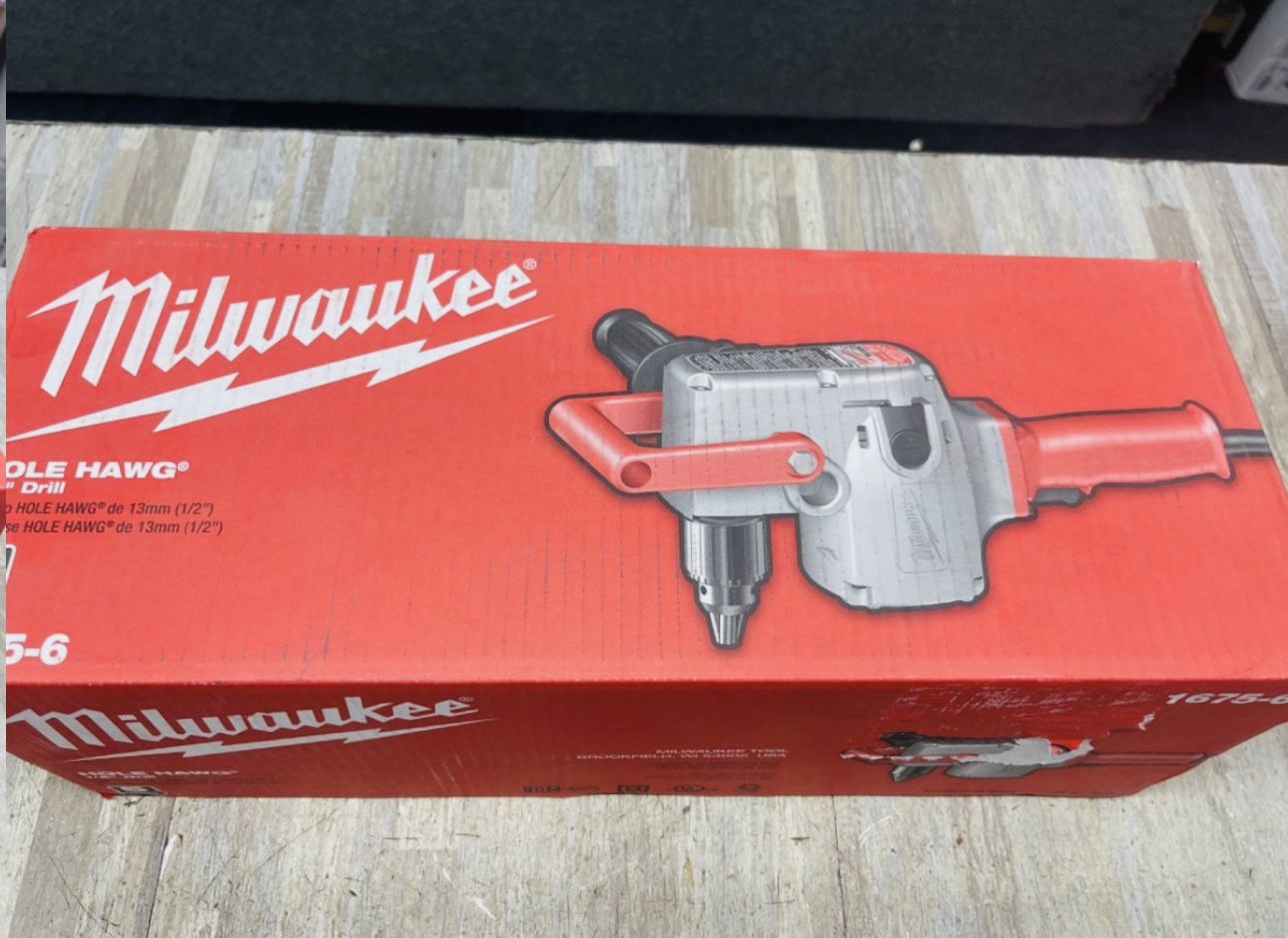 NEW Sealed Milwaukee 1675-6 Corded Electric 1/2 Drill Hole Hawg 7.5 Amps