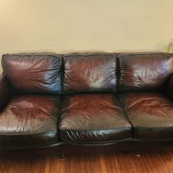 Bernhardt Leather Couch / Sofa Set
