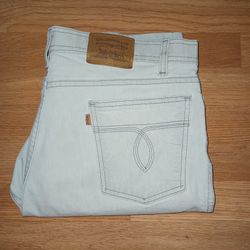 khaki Levi's orange tab jeans 