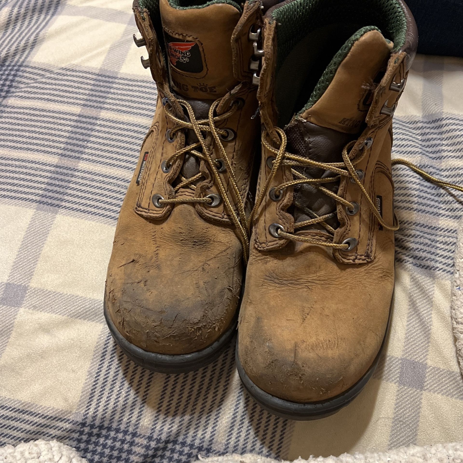 red wings mens leather steel toe