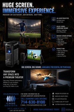 World Cup Watch Party Rentals - 4K Projector / Surround Sound!