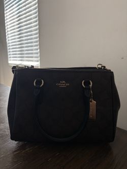 Coach Mini Surrey Signature Canvas Purse