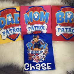 Paw patrol Birthday T-shirts 