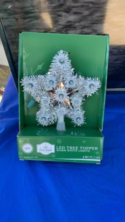 CHRISTMAS LED! TREE TOPPER FIRST PICTURE MULTI COLOR LIGHTS SECOND PICTURE WHITE LIGHTS $8 EACH