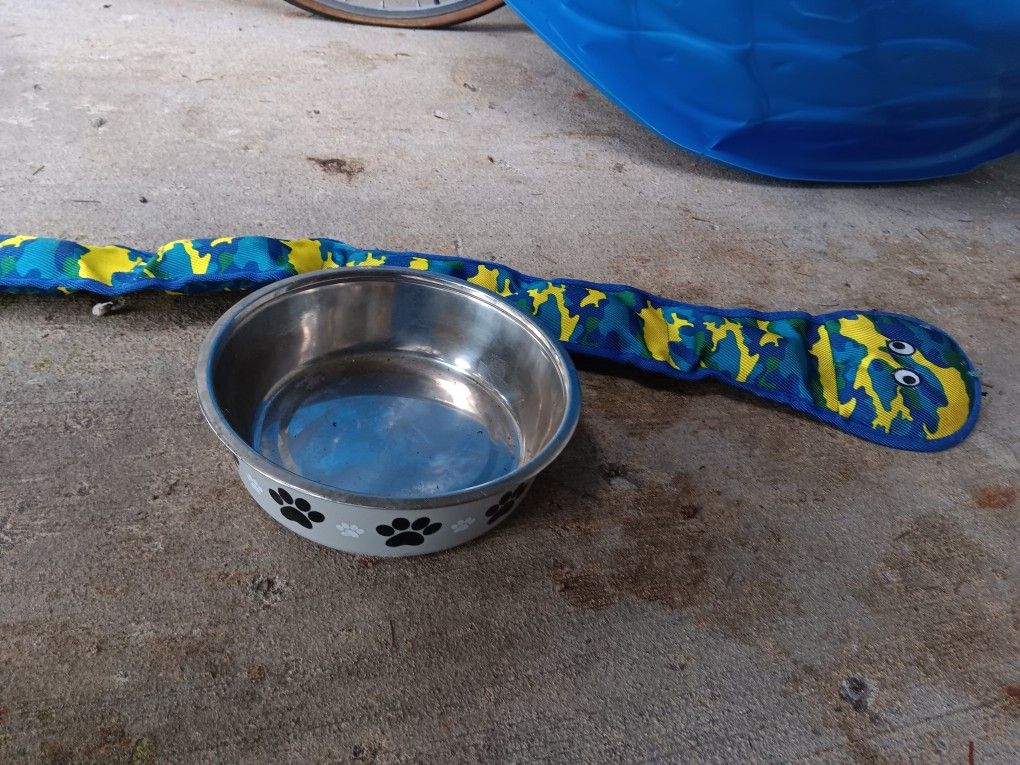 Dog Bowl And Toy