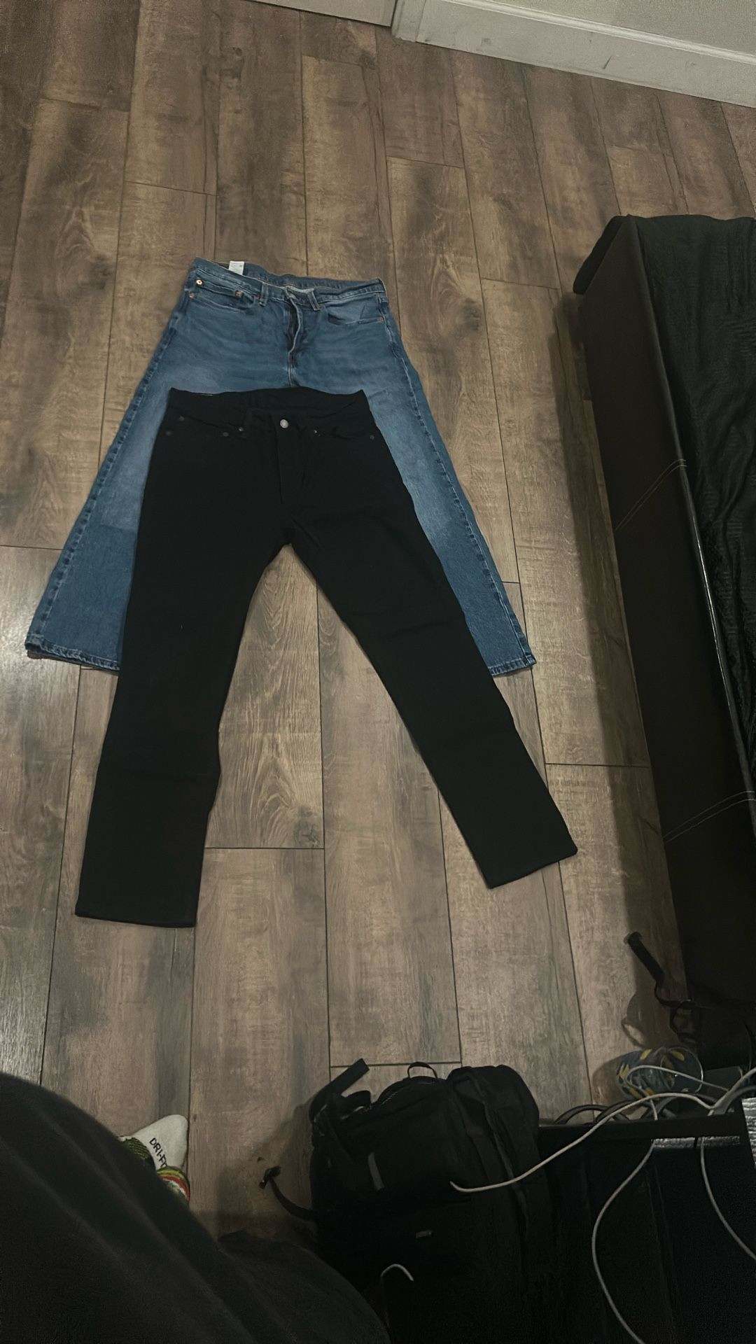 Levi’s 505 Dark Blue Jean And Levi’s 511 Slim Fit Black