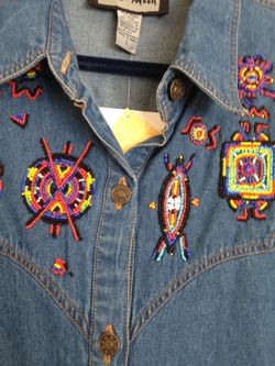 Denim shirt jacket size L