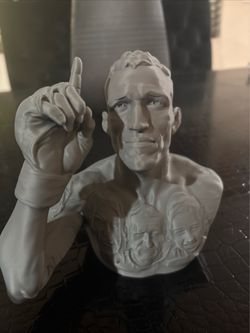 3D Printed Charles Olivera statue UFC