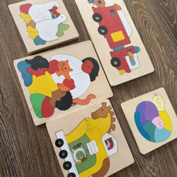  Wooden Jigsaw Puzzles for Kids Toy Layers
