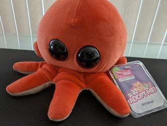 Adopt Me Pets Adorable Octopus Plush Animal New with tags & Virtual Code Roblox