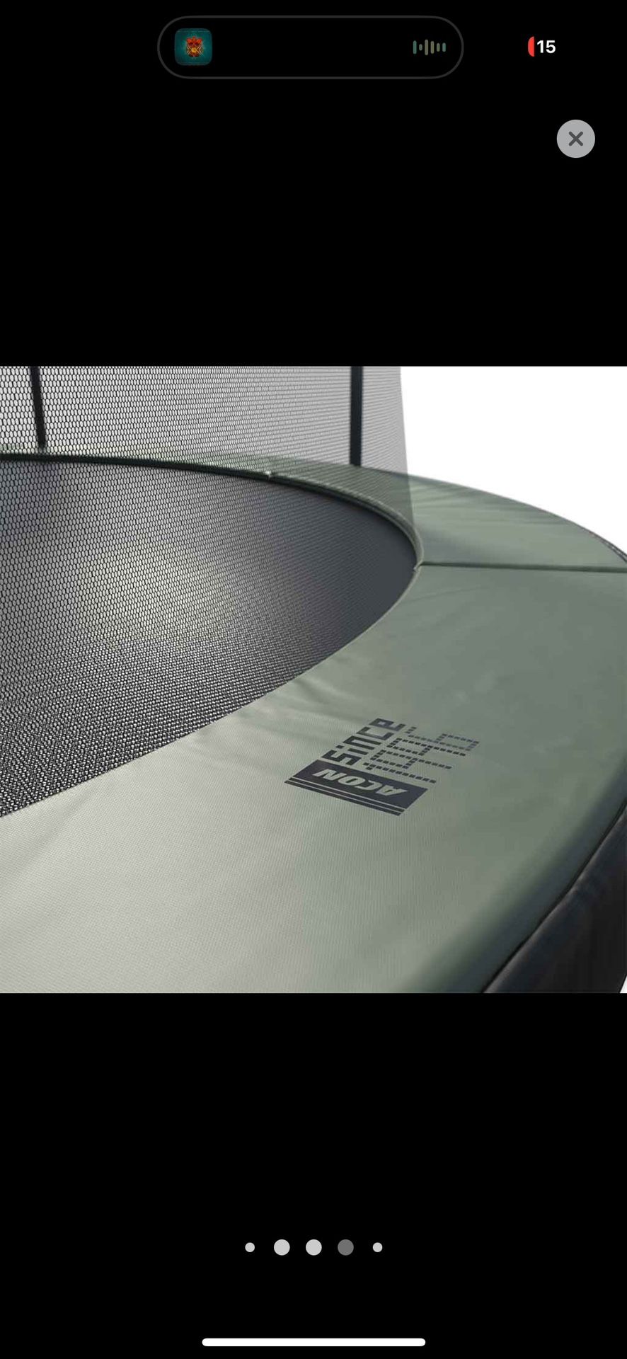 ACON Air 15ft Round Trampoline with Premium Net and