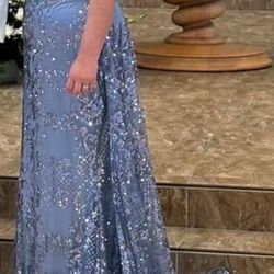 Dusty Blue Formal Dress