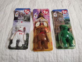 3 of 4 International Beanie Baby Bears