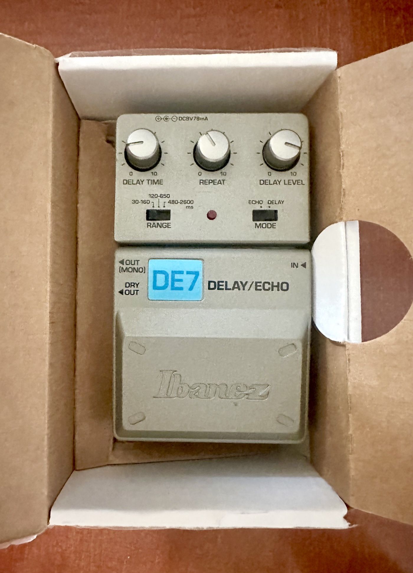 Ibanez DE7 Delay Echo Guitar Pedal Electric Bass Guitar Pedalboard