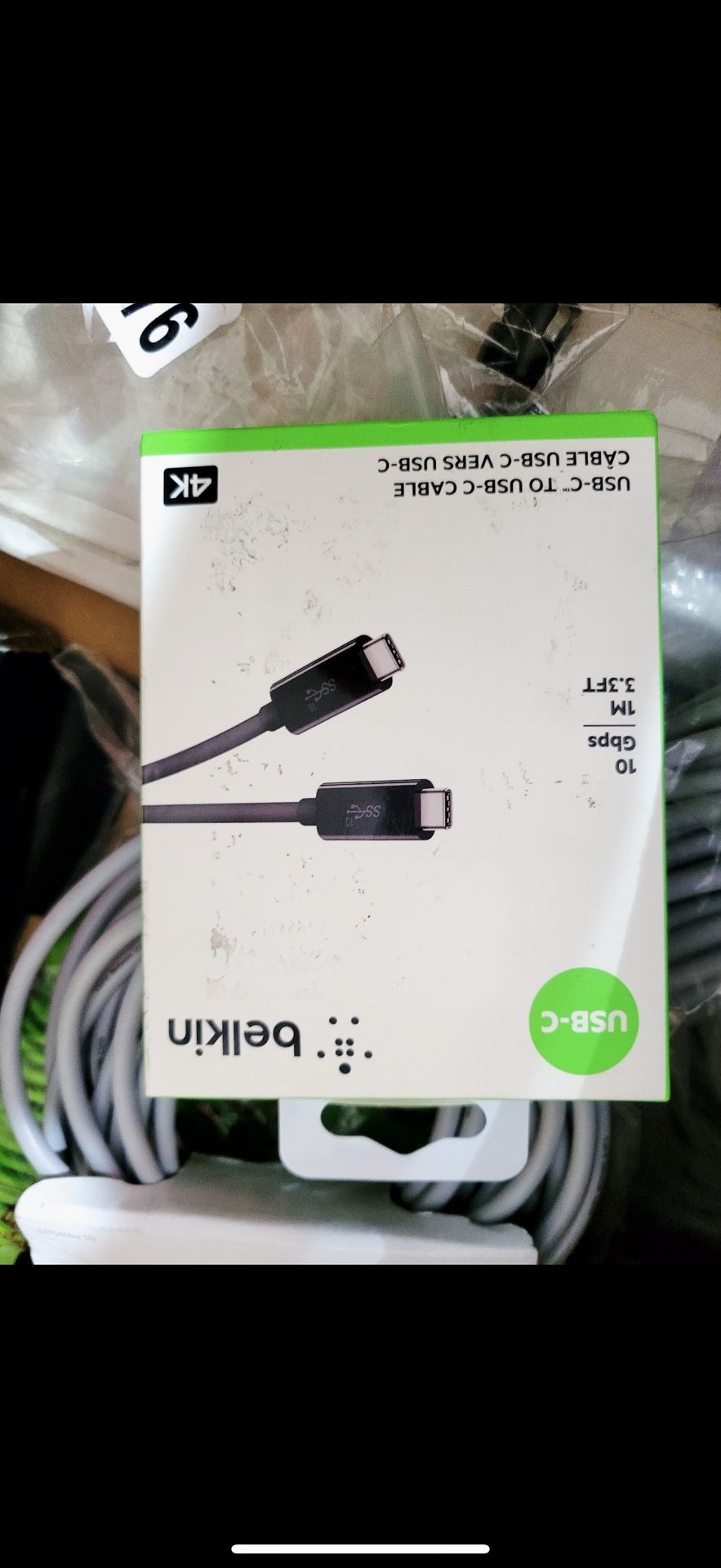Belkin USB-C to USB-C Cable – 3.3 ft, 10 Gbps, 4K