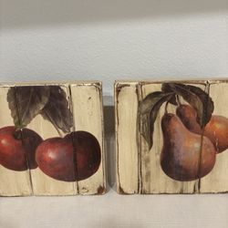 2-6x6x2” Fruit Pictures