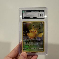 Pikachu GG30 Crown Zenith CGC Gem Mint 10