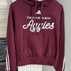 Adidas Womens Texas A&M Aggies Hoodie Size Small Pullover Sweatshirt**NEW**(A)